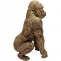 Déco gorille strass dorés 80cm Kare Design