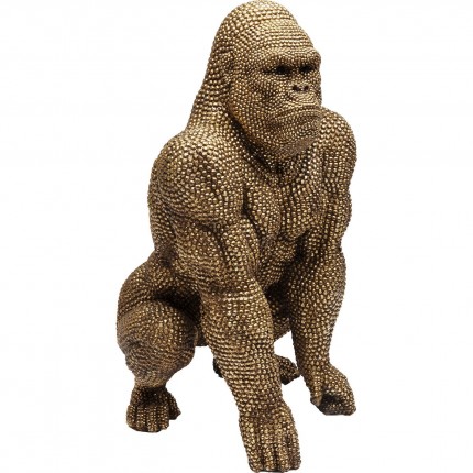 Déco gorille strass dorés 80cm Kare Design