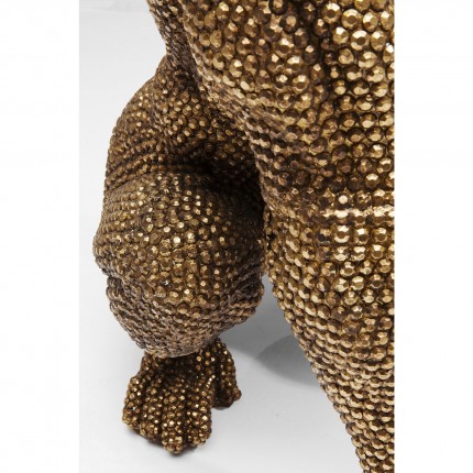 Déco gorille strass dorés 80cm Kare Design