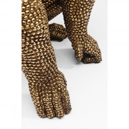 Déco gorille strass dorés 80cm Kare Design
