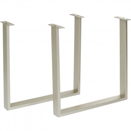 Pieds de table Tavola argent set de 2 Kare Design