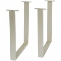 Pieds de table Tavola argent set de 2 Kare Design