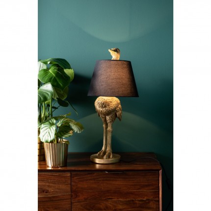 Lampe autruche dorée Kare Design