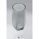 Flûtes à champagne Diamond fumé set de 6 Kare Design