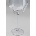 Verres à vin Diamond doré set de 6 Kare Design