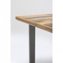 Table Abstract acier brut 180x90cm Kare Design