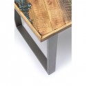 Table Abstract acier brut 180x90cm Kare Design