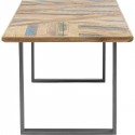 Table Abstract acier brut 180x90cm Kare Design