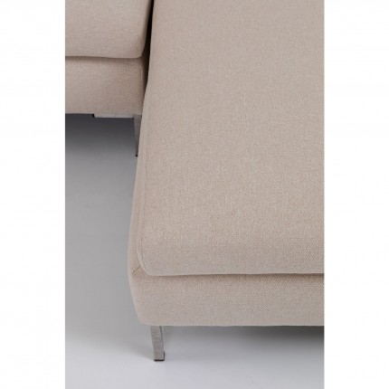 Canapé d'angle Gianna 290cm droite crème Kare Design