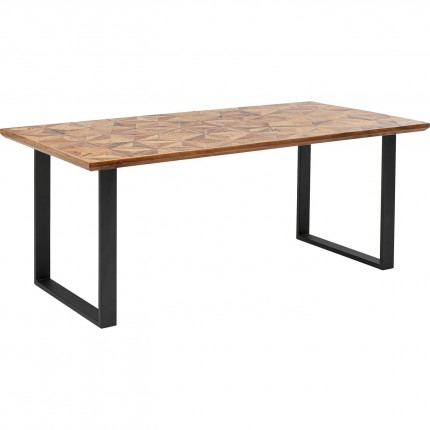 Table Stars noire 180x90cm Kare Design