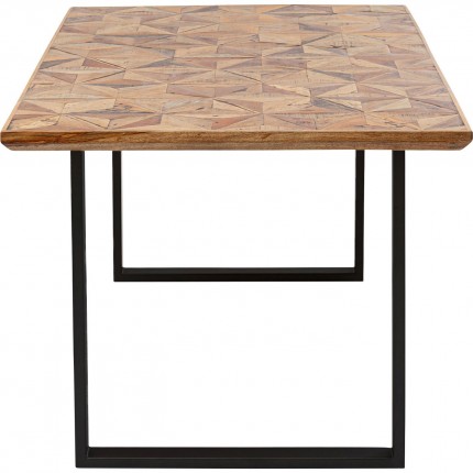 Table Stars noire 180x90cm Kare Design
