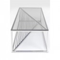 Table basse Laser chromée 120x60cm Kare Design
