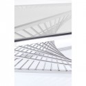 Table basse Laser chromée 120x60cm Kare Design