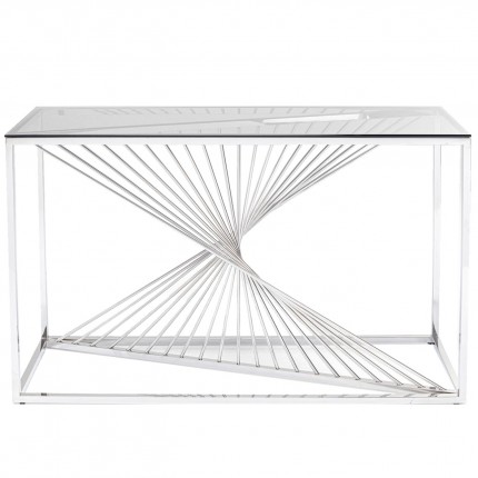 Console Laser 120x40cm argentée Kare Design