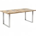 Table Abstract chromée 180x90cm Kare Design