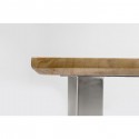 Table Abstract chromée 180x90cm Kare Design