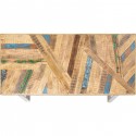 Table Abstract chromée 180x90cm Kare Design