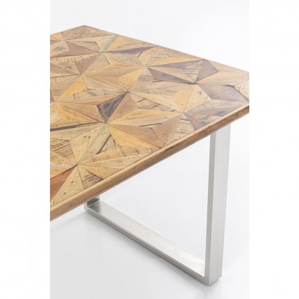 Table Stars chromée 180x90cm Kare Design
