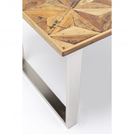 Table Stars chromée 180x90cm Kare Design