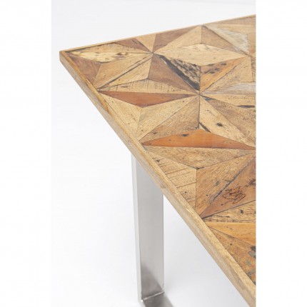 Table Stars chromée 180x90cm Kare Design