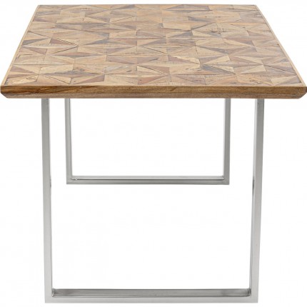 Table Stars chromée 180x90cm Kare Design