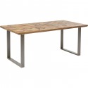 Table Stars argentée 180x90cm Kare Design