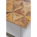 Table Stars argentée 180x90cm Kare Design