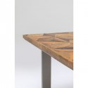 Table Stars argentée 180x90cm Kare Design