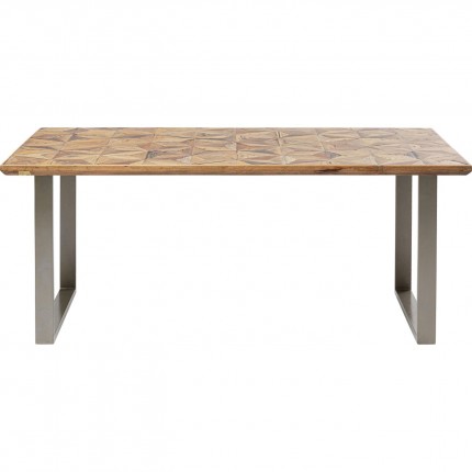 Table Stars 180x90cm argent Kare Design