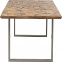 Table Stars argentée 180x90cm Kare Design