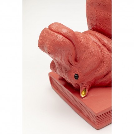 Serre-livres deux hippopotames roses set de 2 Kare Design