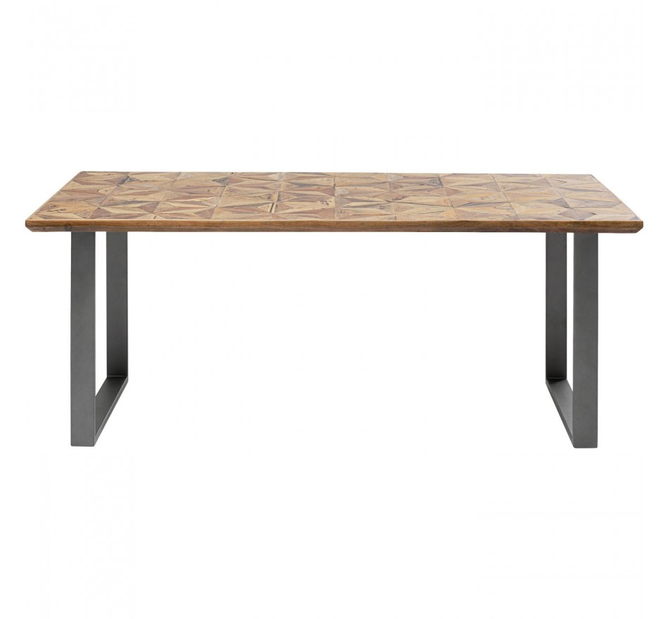 Table Stars acier 180x90cm Kare Design