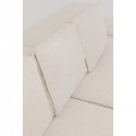 Canapé d'angle Infinity Ottomane gauche crème Kare Design