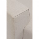 Canapé d'angle Infinity Ottomane gauche crème Kare Design
