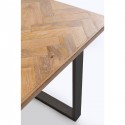 Table Parquet noire 180x90cm Kare Design