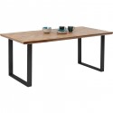 Table Parquet noire 180x90cm Kare Design