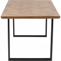 Table Parquet noire 180x90cm Kare Design