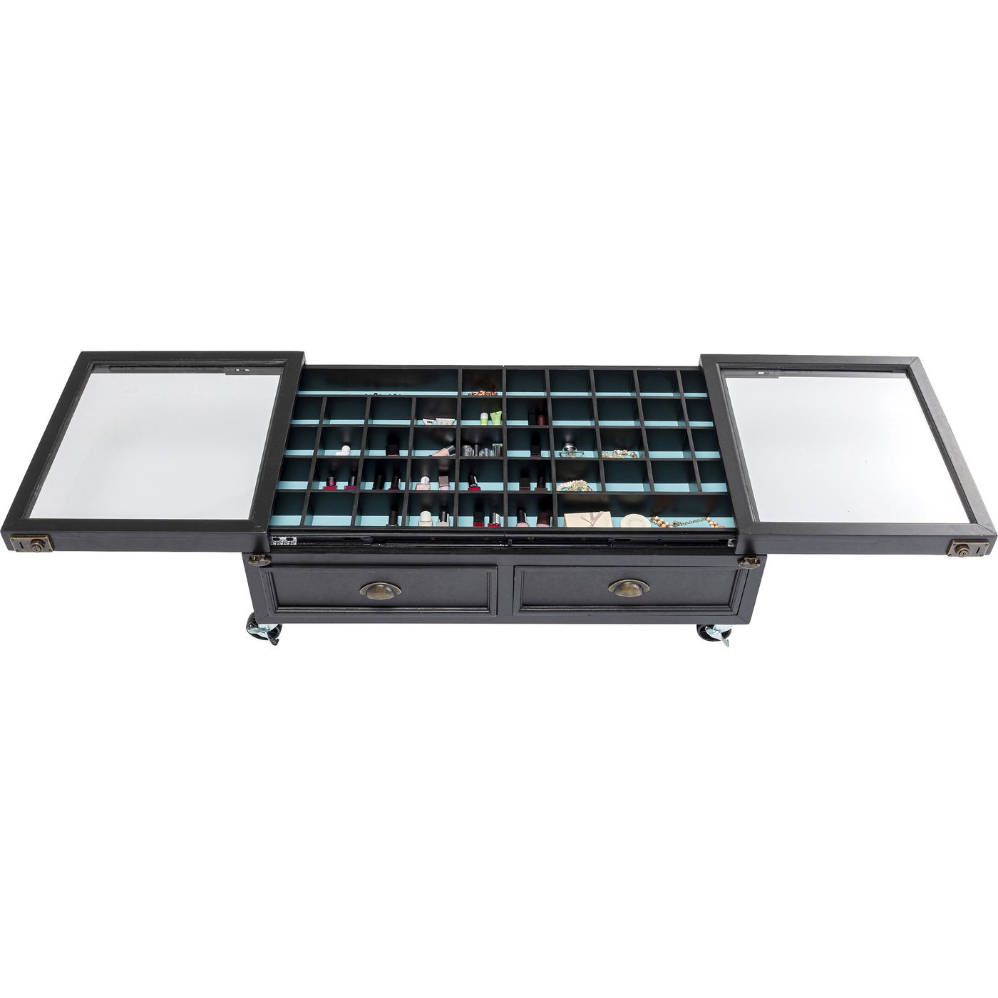 Table basse Collector Double 100x58cm noire Kare Design
