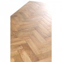 Table Parquet argentée 180x90cm Kare Design