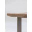 Table Parquet argentée 180x90cm Kare Design