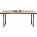 Table Parquet argentée 180x90cm Kare Design