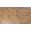 Table Parquet argentée 180x90cm Kare Design