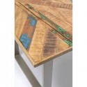 Table Abstract argentée 180x90cm Kare Design