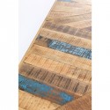 Table Abstract argentée 180x90cm Kare Design