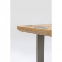 Table Abstract argentée 180x90cm Kare Design