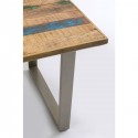 Table Abstract argentée 180x90cm Kare Design