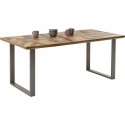 Table Abstract argentée 180x90cm Kare Design