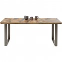 Table Abstract argentée 180x90cm Kare Design