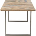 Table Abstract argentée 180x90cm Kare Design