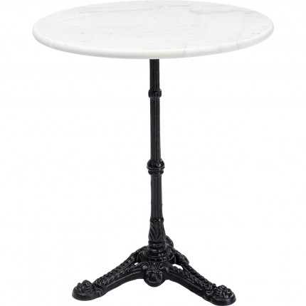 Table Bistrot marbre blanche ronde 60cm Kare Design Table Bistrot marbre blanche ronde 60cm Kare Design